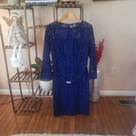Ralph Lauren Dresses & Skirts - Ralph Lauren Lace Blue Dress NWT Sz 12
